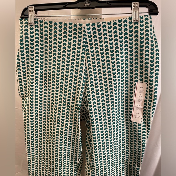 A New Day Slim Fit Ankle Pants Green and White - Picture 2 of 12